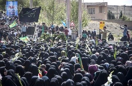 تشییع شهدای گمنام در شهر جدید پردیس