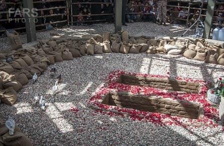 تشییع شهدای گمنام در شهر جدید پردیس