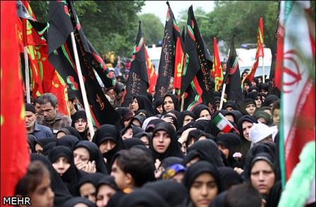 تشییع و خاکسپاری شهدای گمنام در بوستان نارنج تهران