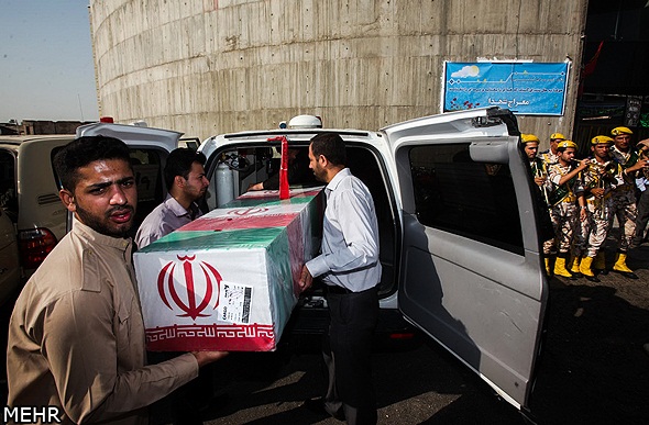 آئین استقبال از شهدای در شیراز