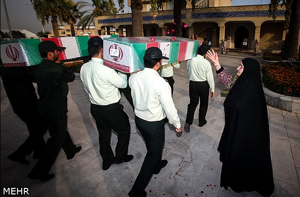 آئین استقبال از شهدای در شیراز
