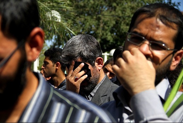 مراسم استقبال از شهید سلمانی کردآبادی در دانشگاه امیر کبیر