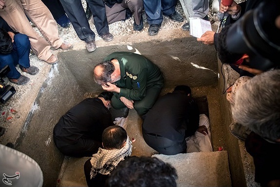 تشییع دو شهید گمنام در مازندران