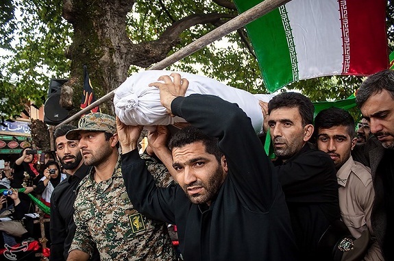 تشییع دو شهید گمنام در مازندران