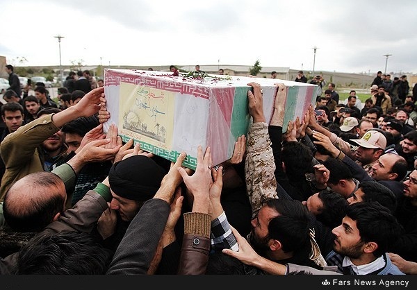 مراسم تشییع و خاکسپاری3 شهید گمنام در اردبیل