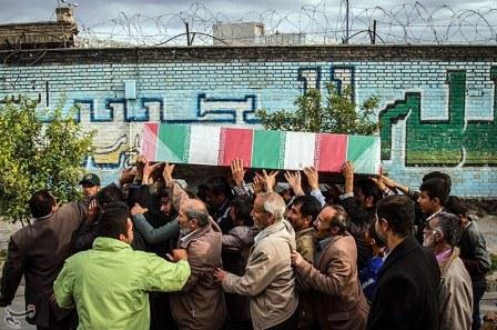 تشییع دو شهید گمنام در شهر ایذه