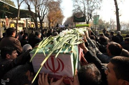 تشییع پنج شهید گمنام در اصفهان