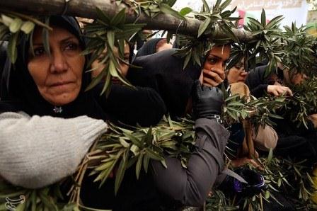 تشییع دو شهید گمنام در بوستان پروین اعتصامی تهران(منطقه 18)