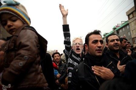 تشییع دو شهید گمنام در بوستان پروین اعتصامی تهران(منطقه 18)