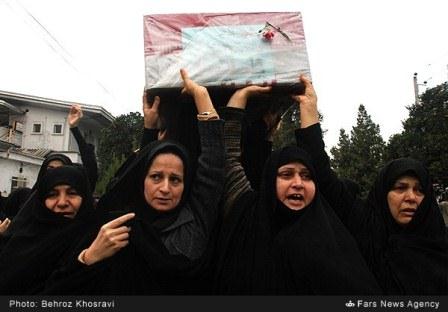 تشییع دو شهید گمنام در بابل