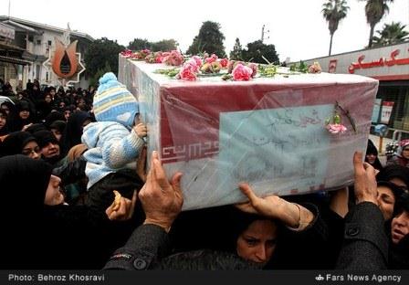 تشییع دو شهید گمنام در بابل