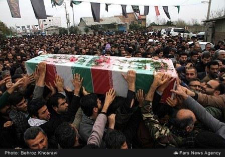 تشییع دو شهید گمنام در بابل