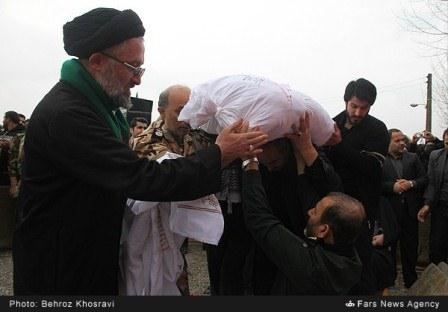 تشییع دو شهید گمنام در بابل