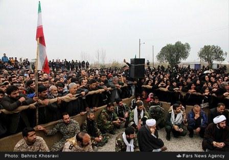 تشییع دو شهید گمنام در بابل