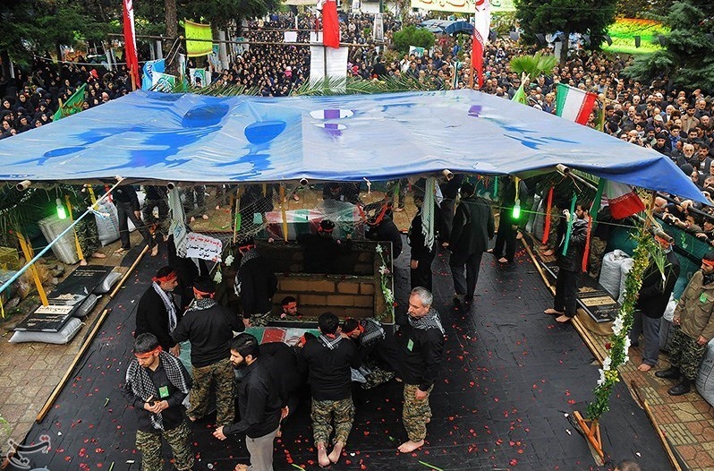 تشییع شهدای گمنام در گیلان