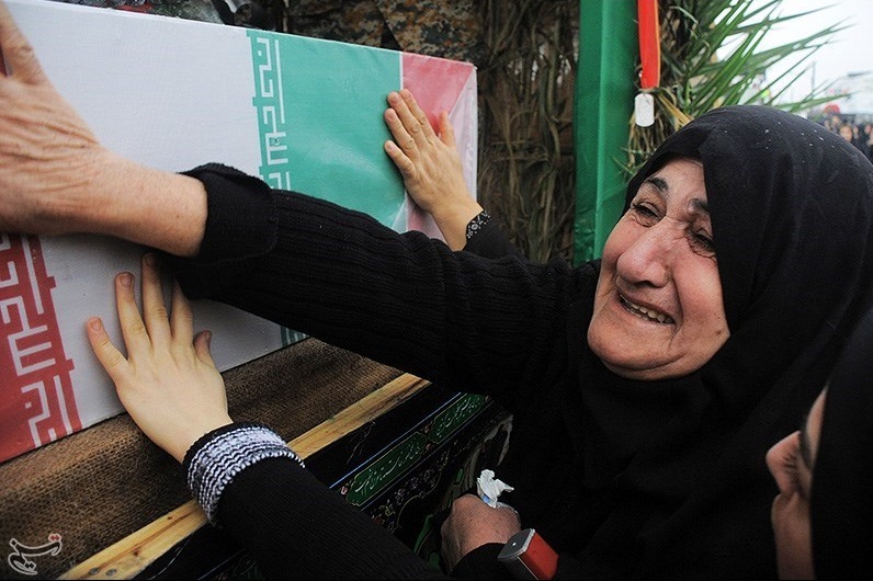 تشییع شهدای گمنام در گیلان