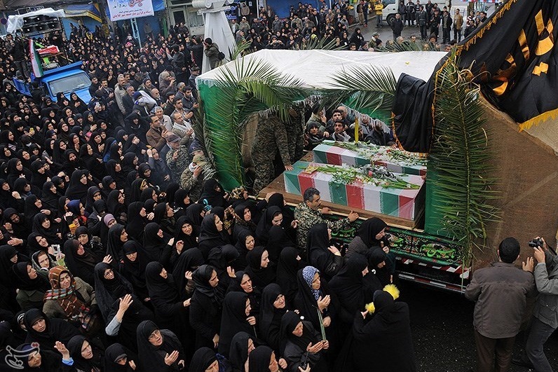 تشییع شهدای گمنام در گیلان