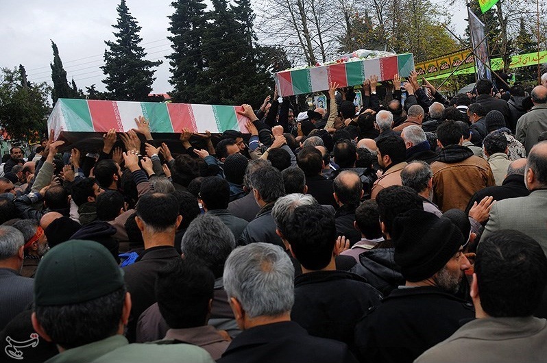 تشییع شهدای گمنام در گیلان