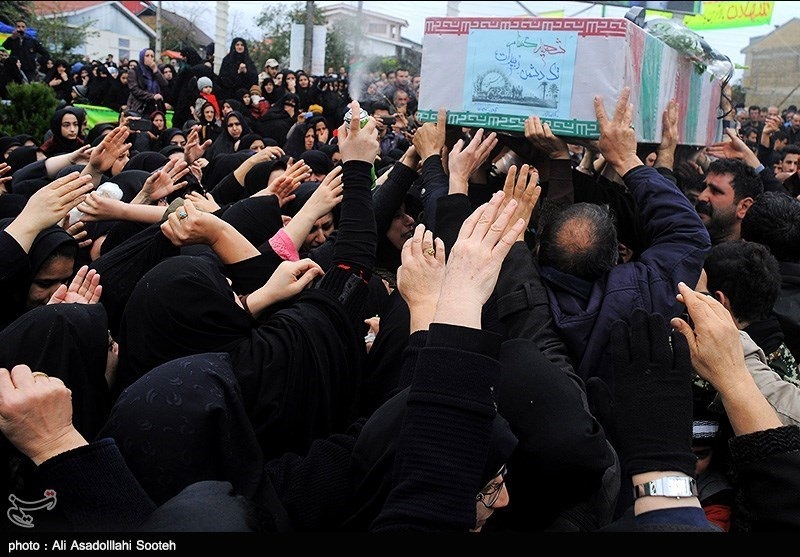 تشییع شهدای گمنام در گیلان