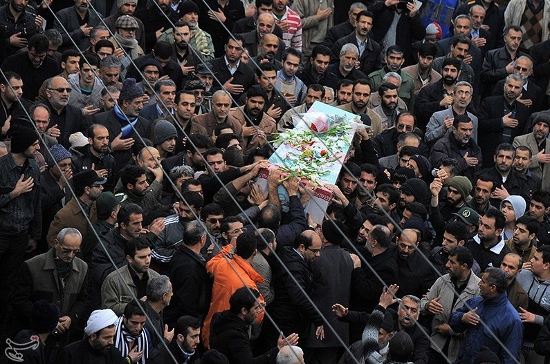 تشییع شهدای گمنام در گیلان