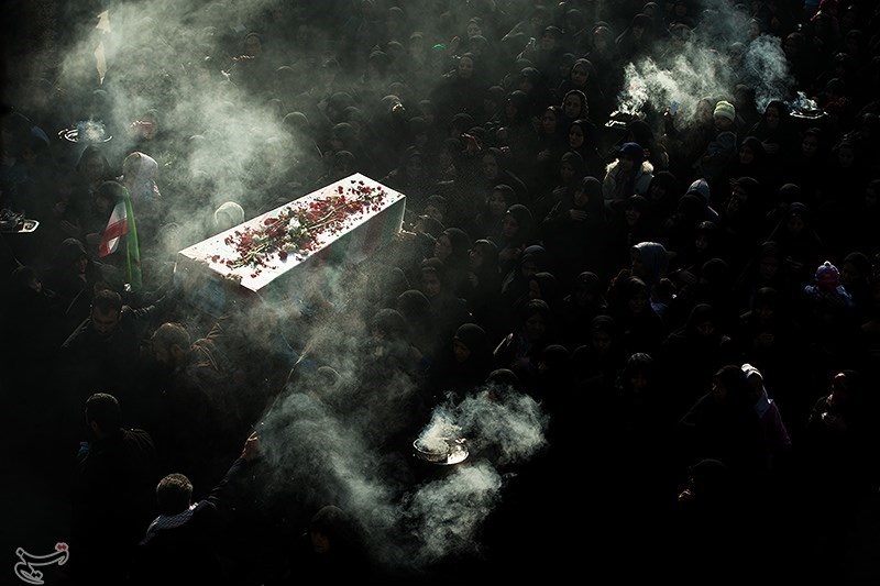 تشییع شهدای گمنام در شهرک گلریز- تهران