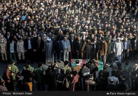 تشییع دو شهید گمنام در شهرستان قدس