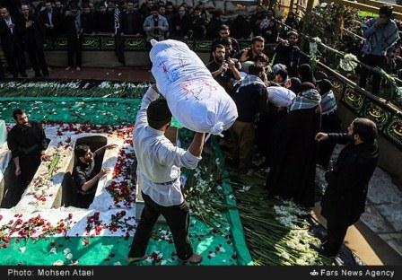 تشییع دو شهید گمنام در شهرستان قدس