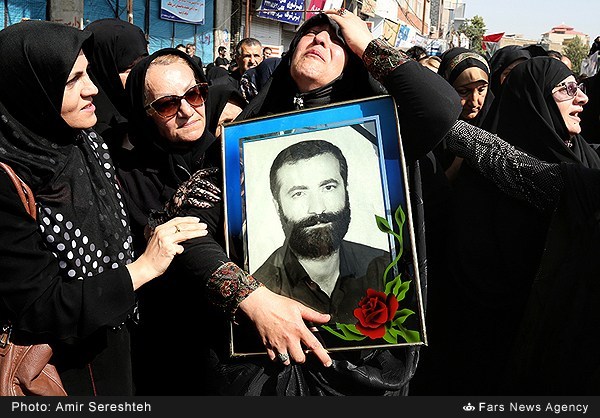 تشییع پیکر مطهر شهید غواص سیدجلیل میری‌ورکی 11