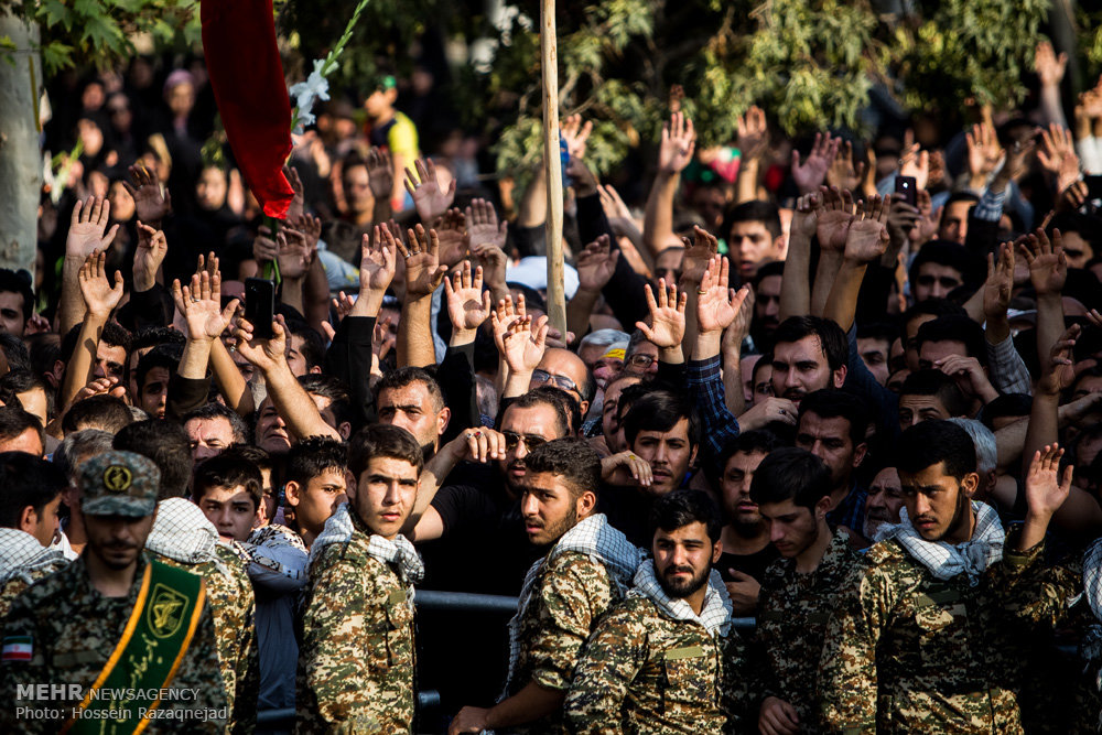 تشییع دو شهید گمنام در بوستان زمزم تهران 12