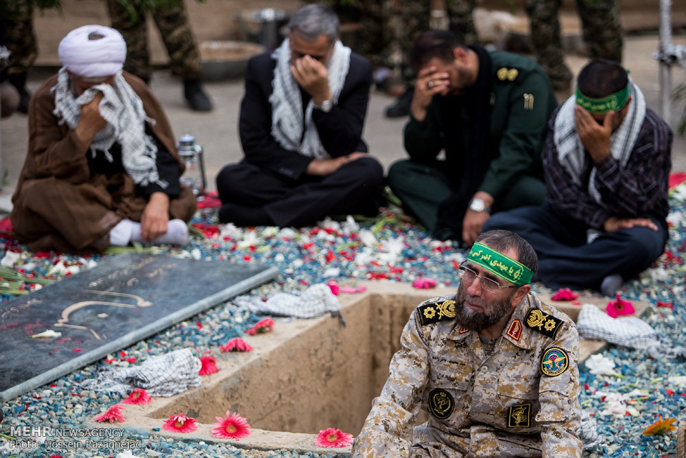 تشییع دو شهید گمنام در بوستان زمزم تهران 15